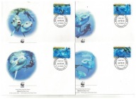 02-FDC-KP30- Wyspa Penrhyn,WWF,2003, Fauna oceaniczna