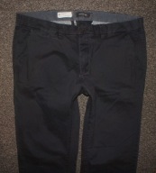DRESSMANN chinos navy - ZWĘŻANE SPODNIE CHINO W38L34