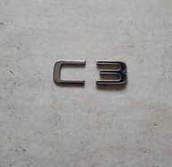 CITROEN C3 III B618 2016-2024 EMBLEMAT TYŁ "C3" KLAPY BAGAŻNIKA ORYGINAŁ