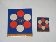 PLL LOT 40 lat zestaw naklejek z PRL lata 60-te