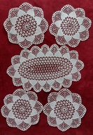 Komplet serwetek w kolorze białym