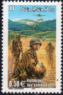 Francja 2004 Znaczek 3811 ** weterani wojna Indochiny bitwa Dien Bien Phu