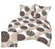 Pościel kora lux 220x220 + 2x70x80 guzik K 350-1 Kadarka brąz