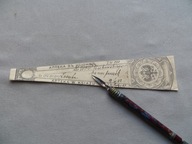 KSIĄŻ APTEKA W KSIĄŻU RECEPTA ORZEŁ ROSJA CARSKA 1902 KIELCE DĄBROWA przedw