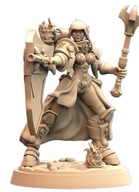 Battle Nun Chalice Bearer Warrior Paladin Pinup E RPG Druk 3D NSFW