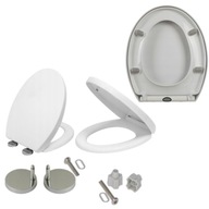 DESKA SEDESOWA WOLNOOPADAJĄCA UNIWERSALNA WYPINANA DO ŁAZIENKI WC BIAŁA