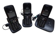 Zertaw 3 telefonów Gigaset AL410A Stacja i dwie słuchawki jak nowe sprawne
