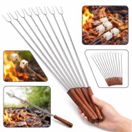 KIJE NA OGNISKO GRILL WIDELCE DO KIEŁBASY METALOWE 120CM 10SZT MOCNA JAKOSC