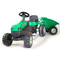 TRAKTOR NA PEDAŁY WOOPIE FARMER GOTRAC MAXI PRZYCZEPA CICHE KOŁA