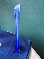 Wazon flet szkło kobaltowe wys. 30 cm