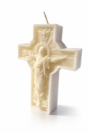 Świeczka sojowa KRZYŻ komunijna podziękowanie PIERWSZA KOMUNIA ŚWIĘTA