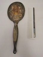 VINTAGE RETRO ANGIELSKIE LUSTERKO POSREBRZANE ART DECO