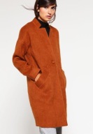 AND LESS METZ MID COAT CARMEL WOOL OVERSIZED M