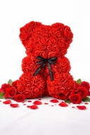 MIŚ Z PŁATKÓW RÓŻ PREZENT NA URODZINY WALENTYNKI DLA UKOCHANEJ DZIEŃ KOBIET