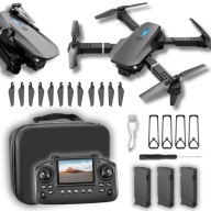 DRON ZDALNIE STEROWANY 3X AKU SILNIKI BEZSZCZOTKOWE AKROBACJE 360° 2 KAMERY