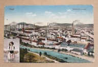 PLZEŇ – Browar Miejski – Pilsner Urquell – panorama browaru – ok. 1915