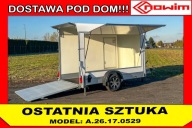Przyczepa kontener z klapą trap wjazdowy 3m 1 oś DMC 1300 kg Pullman 2