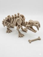 Figurka Szkielet Saber Tooth Tiger 20cm - Model Kolekcjonerski Druk 3D