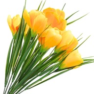 ŻÓŁTE KROKUSY Z TRAWĄ – NAJLEPSZY GĘSTY BUKIET NA ŚWIĘTA!