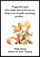 A2 PLAKAT "CYTATY Z KSIĄŻEK" A. DE SAINT-EXUPERY MAŁY KSIĄŻĘ PRZYJACIELE...