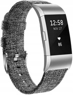 PASEK FITBIT CHARGE 2 CIEMNY SZARY TKANINA S