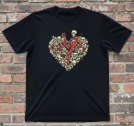 Koszulka z sercem walentynki i love you, t-shirt serduszko serce