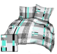 pościel z kory 220x240 + 2x70x80 guzik K 96 kleo z miętą