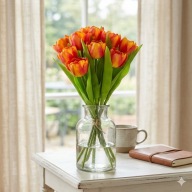 Zestaw Sztuczne Tulipany do Wazonu Wiosenny Bukiet Realistyczna Ozdoba 2szt