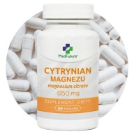 Cytrynian magnezu Magnesium citrate - 650 mg Redukcja stresu, lepszy sen
