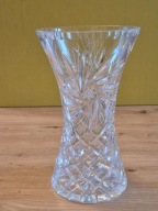 DUŻY WAZON KRYSZTAŁOWY PRL , 25 cm