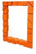 Rama geometryczna z lustrem ramka do zawieszenia ścienna drewno stelarz