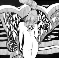 Obraz AKT rysumek neosecesja nr337