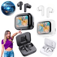 SŁUCHAWKI BLUETOOTH Z EKRANEM DOTYKOWYM SŁUCHAWKI MUZYCZNE BLUETOOTH ETUI