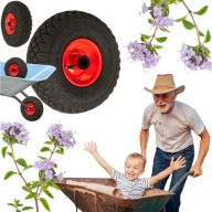 KOŁO KÓŁKO DĘTKOWE DO TACZKI WÓZKA 260x85 MM 3.00-4 FI20 136 KG