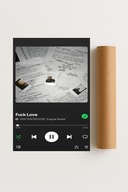 Plakat bez ramy 21x30cm Fuck Love XXXTentacion, rap,| Pomysł na Prezent