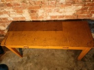 Rude biurko z szufladami PRL VINTAGE