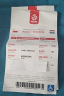 Bilet Polska - Holandia trzy zgięcia , inwalida
