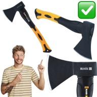 SIEKIERA OSTRA STALOWA WYTRZYMAŁA UNIWERSALNA MAŁA MOCNA ROZŁUPUJĄCA BLACK