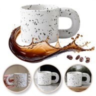 Kubek z uchem ceramiczny, nakrapiany 300ml matowy CUP19