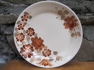 Płaski Talerz Obiadowy_FAJANS_" WŁOCŁAWEK"_VINTAGE PRL