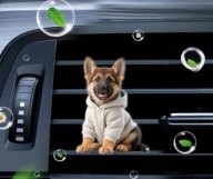 Zapach 2D PIESEK do samochodu na kratkę nawiewu PREZENT