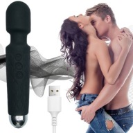 MASAŻER ŁECHTACZKI MOCNY WIBRATOR DO ORGAZMÓW MAGICZNA RÓŻDŻKA MAGIC WAND