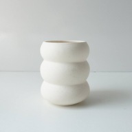 Kubek Worm ceramiczny 330 ml beżowy