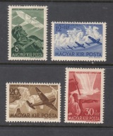 WĘGRY **Mi 687-690 SAMOLOTY seria z 1942
