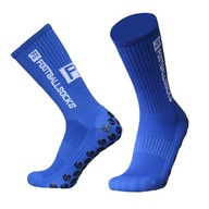 SKARPETY PIŁKARSKIE ANTYPOŚLIZGOWE NIEBIESKIE R. 39-46