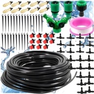 NAWADNIANIE KROPELKOWE WĄŻ ZESTAW DO NAWADNIANIA OGRODU TRAWNIKA SYSTEM 25m