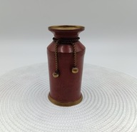 Mosiężny śliczny wazonik "jeden z dwóch" bardzo ładny - vintage "A"