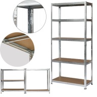 REGAŁ MAGAZYNOWY METALOWY 875KG OCYNK MOCNY GARAŻ PIWNICA WARSZTAT 5 PÓŁEK