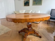 Stół owalny czereśniowy wiedeński biedermeier 100% oryginalny