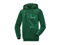 PARKSIDE zielona BLUZA dresowa WIERTARKA kaptur nadruk L 52/54 NOWA